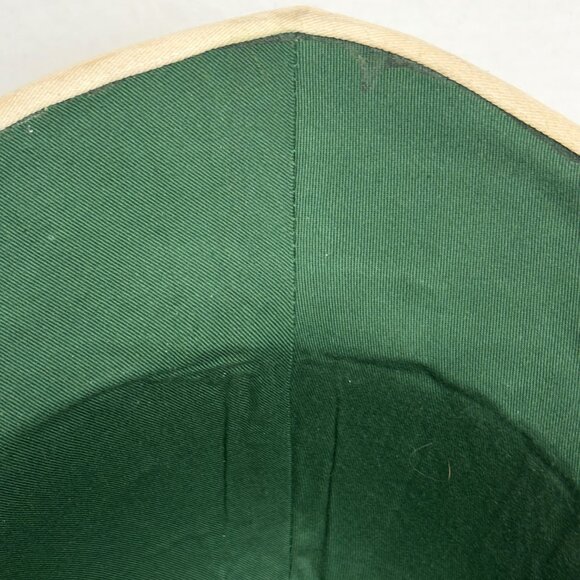SPORT ANTIQUES Safari British Wolseley Pith Tan Khaki Cloth Covered Helmet Hat Vtg
